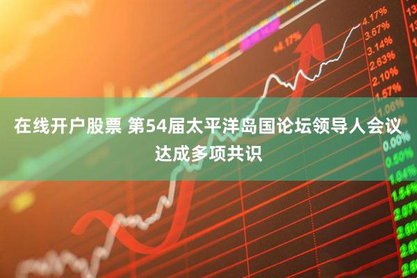 在线开户股票 第54届太平洋岛国论坛领导人会议达成多项共识